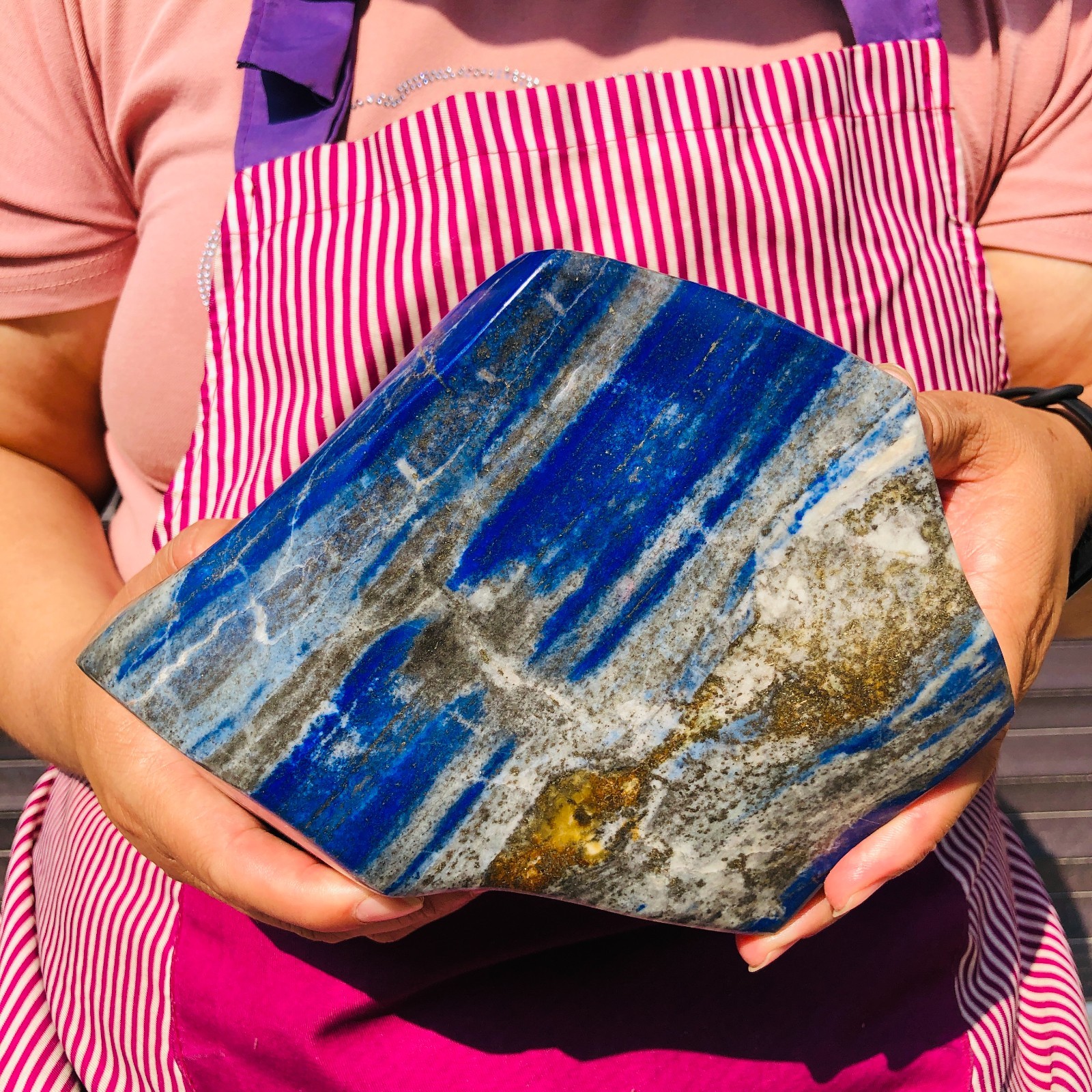 7.15LB Natural Beautiful Lapis Lazuli Specimen Crystal Specimen Healing 2421