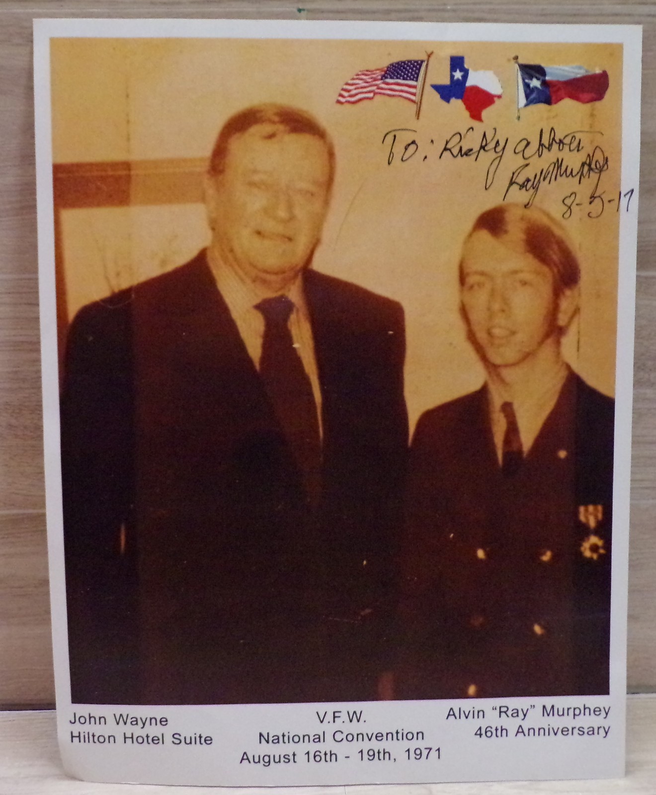 RARE ALVIN RAY MURPHEY JOHN WAYNE DRIVER 1971 AUTOGRAPH PHOTO PICTURE RARE ALVIN RAY MURPHEY JOHN WAYNE DRIVER 1971 AUTOGRAPH PHOTO PICTURE