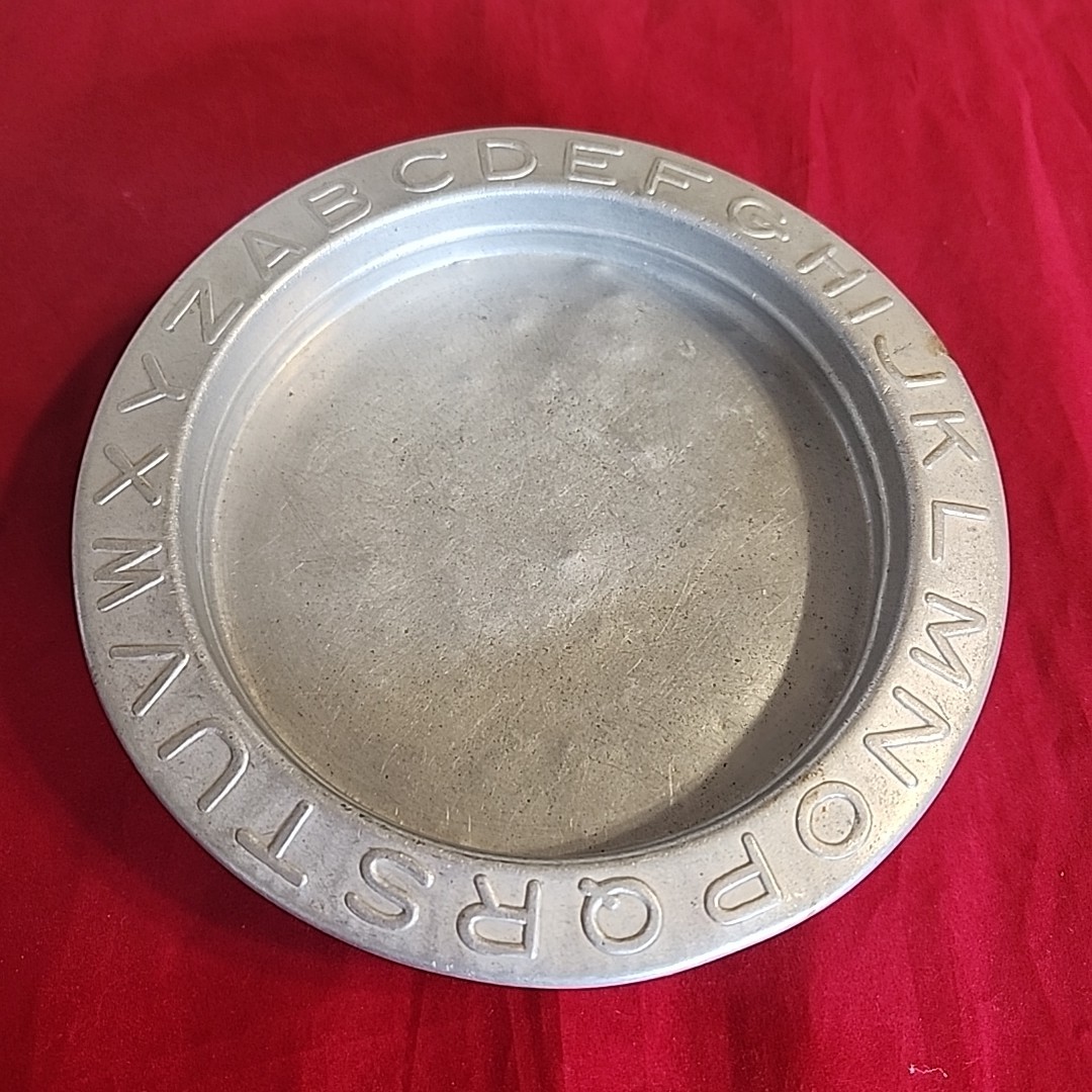 Vintage Alphabet Holdfast Junior Baby Plate Patented No. 1177728  Platter