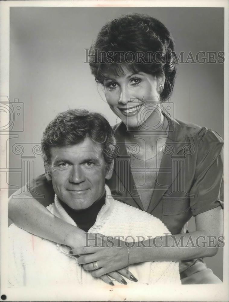 1979 Press Photo Actor Don Murray With Actress Michelle Lee - mjp24757 1979 Press Photo Actor Don Murray With Actress Michelle Lee - mjp24757