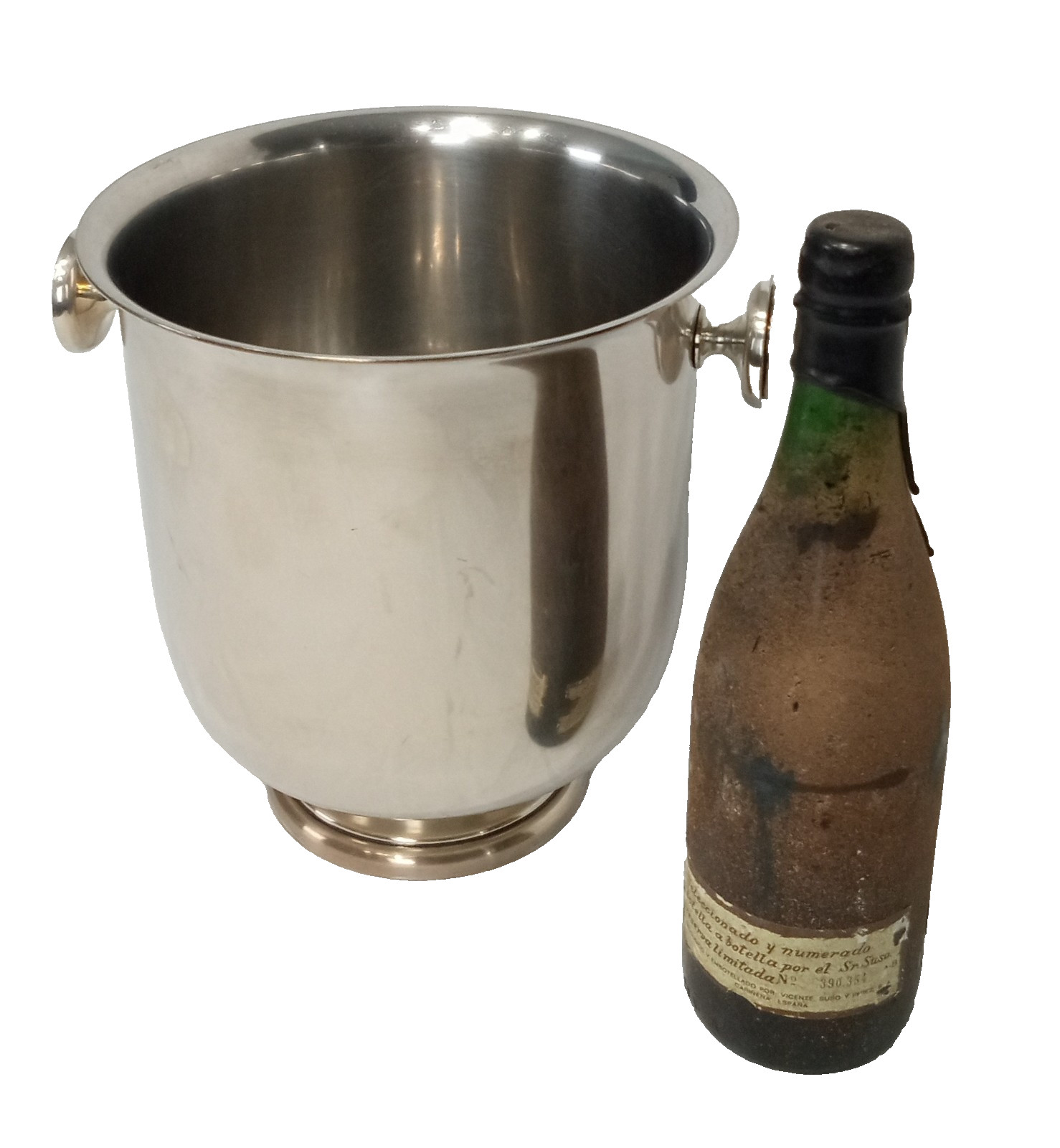 ITALY Sambonet Elite silver Plated vintage heavy Vintage Champagne ice Bucket