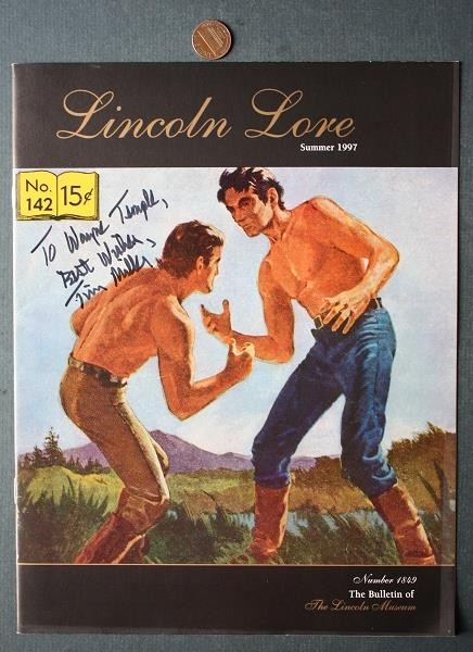 1997 Abraham Lincoln Lore Tim Miller Autographed Signed Magazine #142 Billiards+