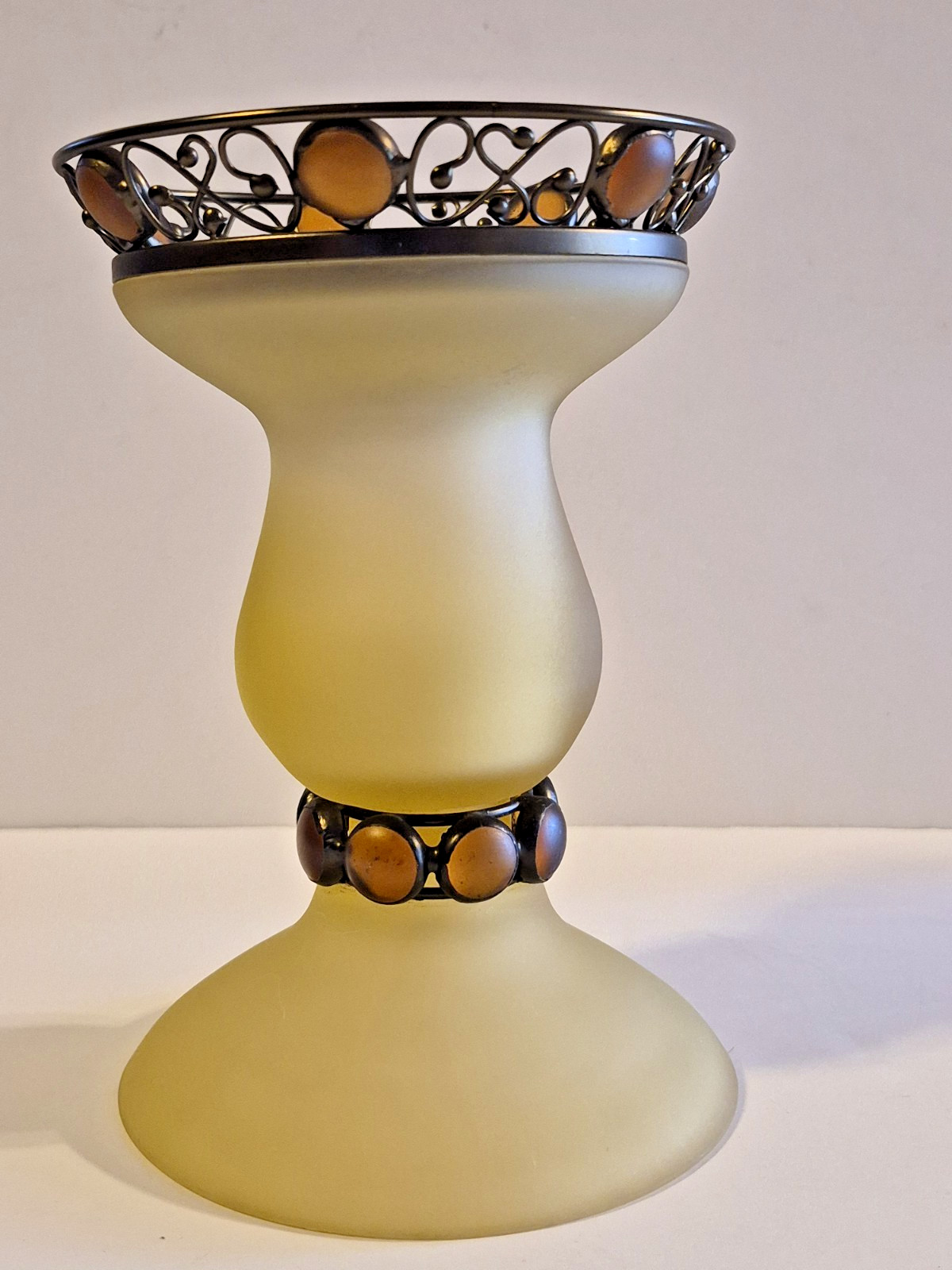 PartyLite Retired Paris Retro Pillar Candle Holder