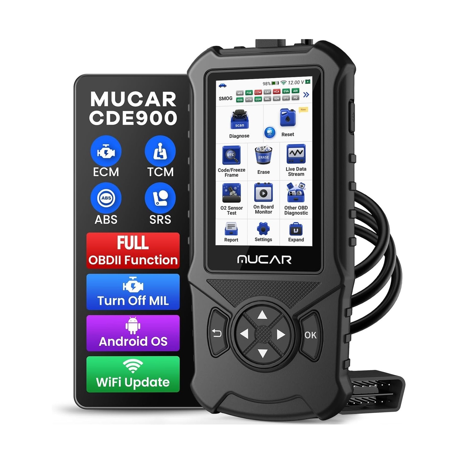 MUCAR CDE900 OBD2 Scanner, Check Engine System Car Code Reader, Automotive Di... MUCAR CDE900 OBD2 Scanner, Check Engine System Car Code Reader, Automotive Di...