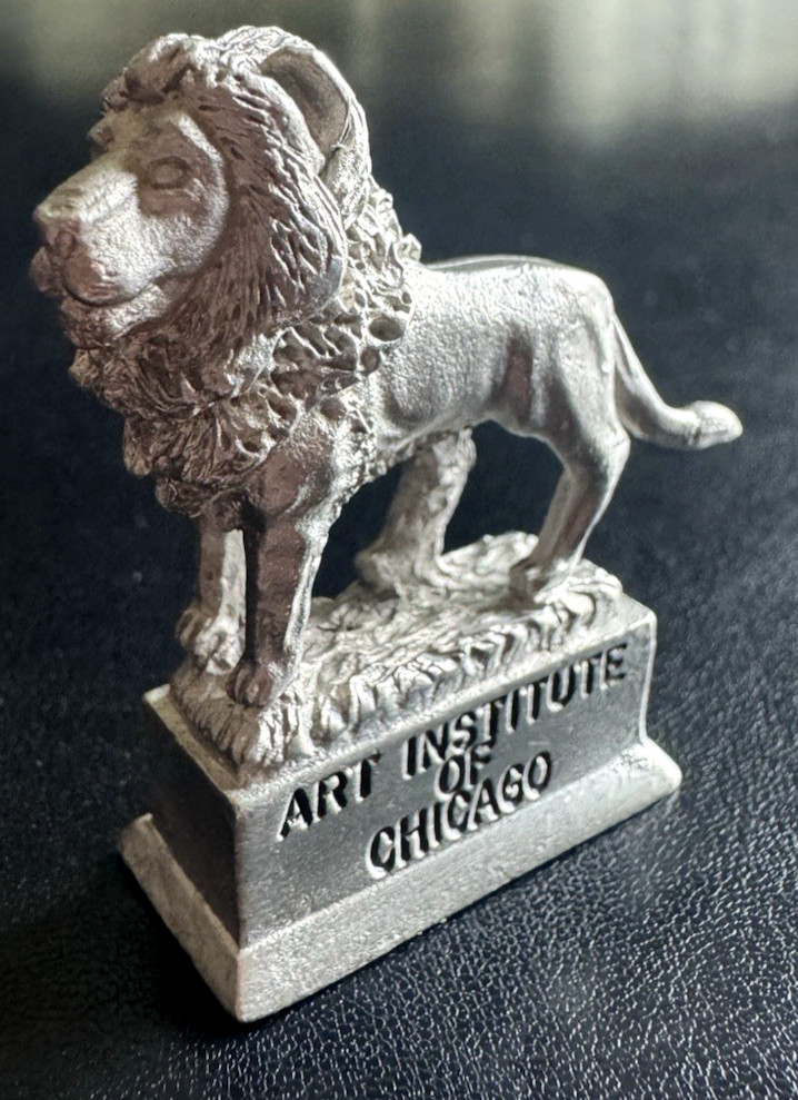 Vintage Spoontiques 9914 Art Institute Chicago Lion Pewter Figurine 1994