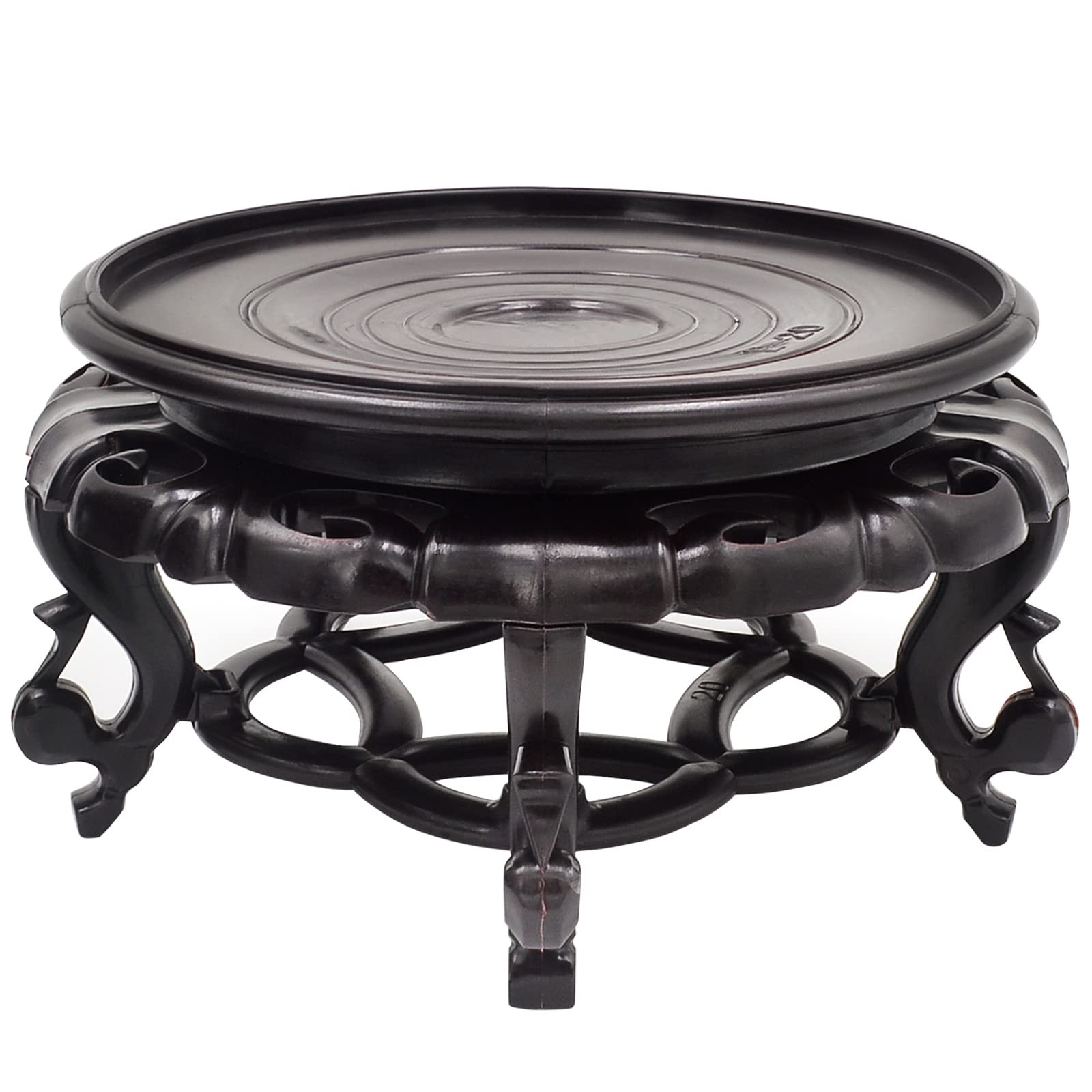 Oriental Furniture Fishbowl Stand Vase Base Stable Home Decoration Display St...