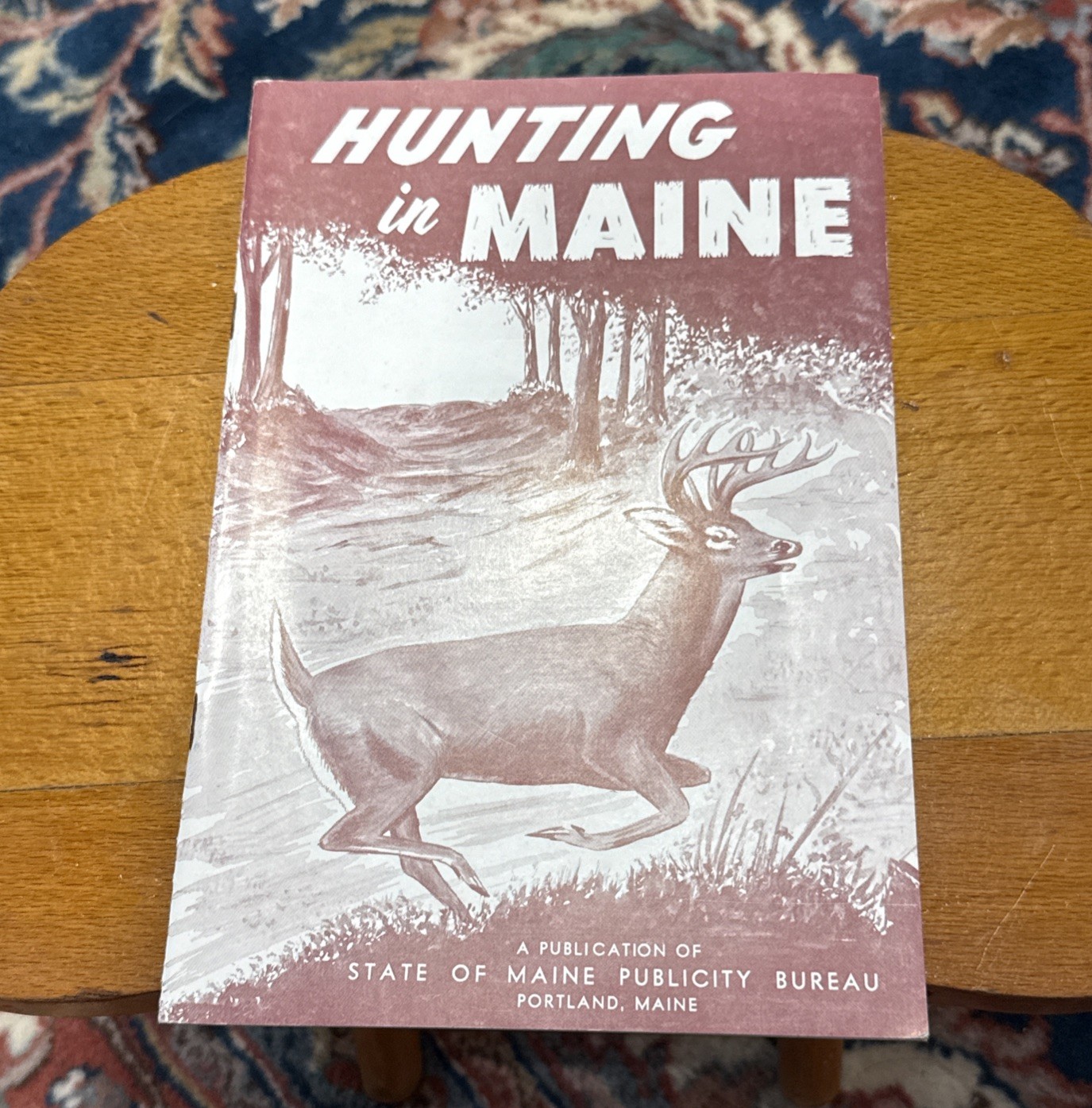VINTAGE 1969 HUNTING IN MAINE MAGAZINE BOOKLET PAMPHLET STATE MAINE SOUVENIR VINTAGE 1969 HUNTING IN MAINE MAGAZINE BOOKLET PAMPHLET STATE MAINE SOUVENIR