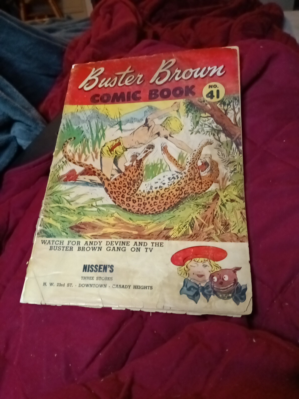 Buster Brown Comic Book #41 Silver Age Promotional Shoe 1959 Reed Crandall Art Buster Brown Comic Book #41 Silver Age Promotional Shoe 1959 Reed Crandall Art