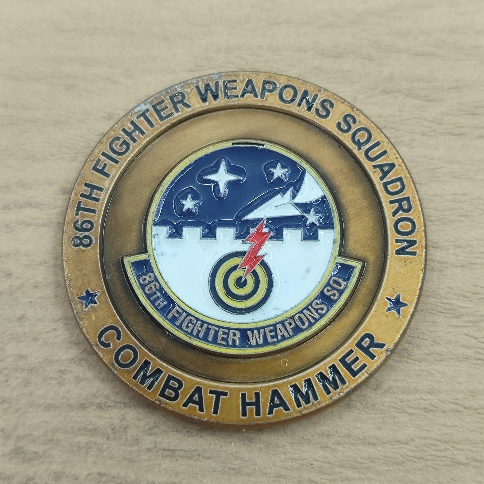 86th Fighter Weapons Squadron Combat Hammer Challenge Coin