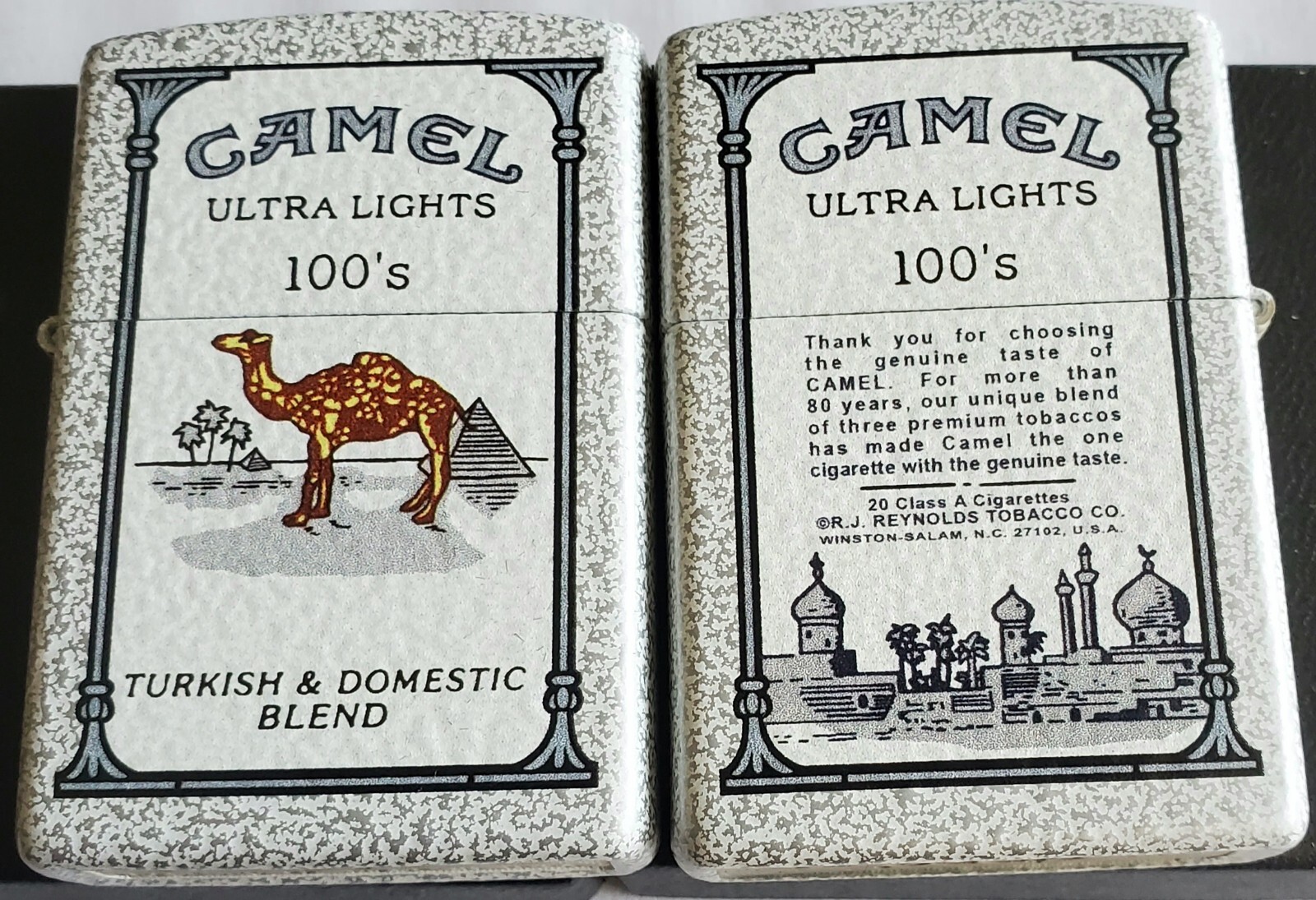 Zippo Camel Ultra Lights 100's LIMITED EDITION CZ 50 MADE Glacier White Case..