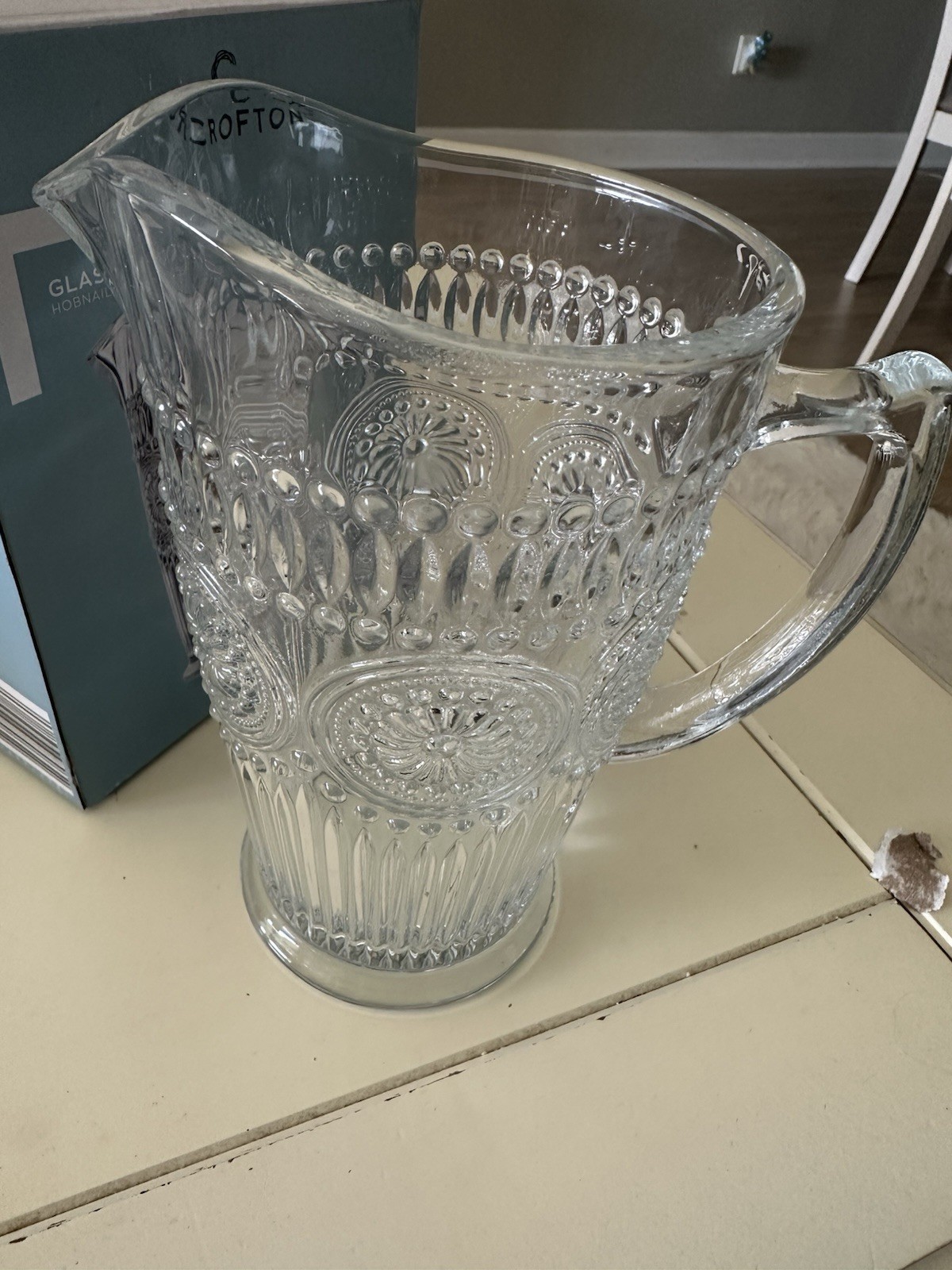 Crofton Vintage Glass Pitcher