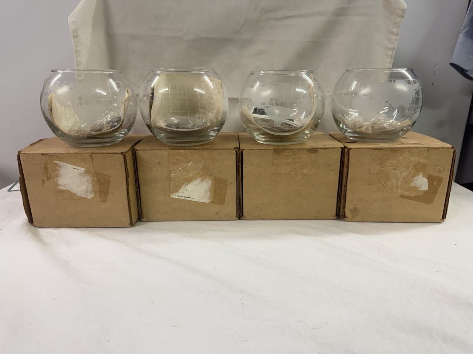 4 Vintage Nescafé WorldCandleGlobe 3 Have Box Instructions Wicks 1 Has Box+wicks