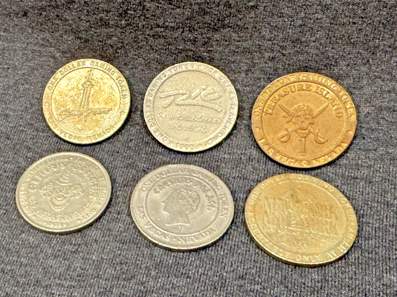 Vintage Las Vegas $1 Casino Token Lot – TI, NYNY, Caesars, Circus Circus, Strato Vintage Las Vegas $1 Casino Token Lot – TI, NYNY, Caesars, Circus Circus, Strato