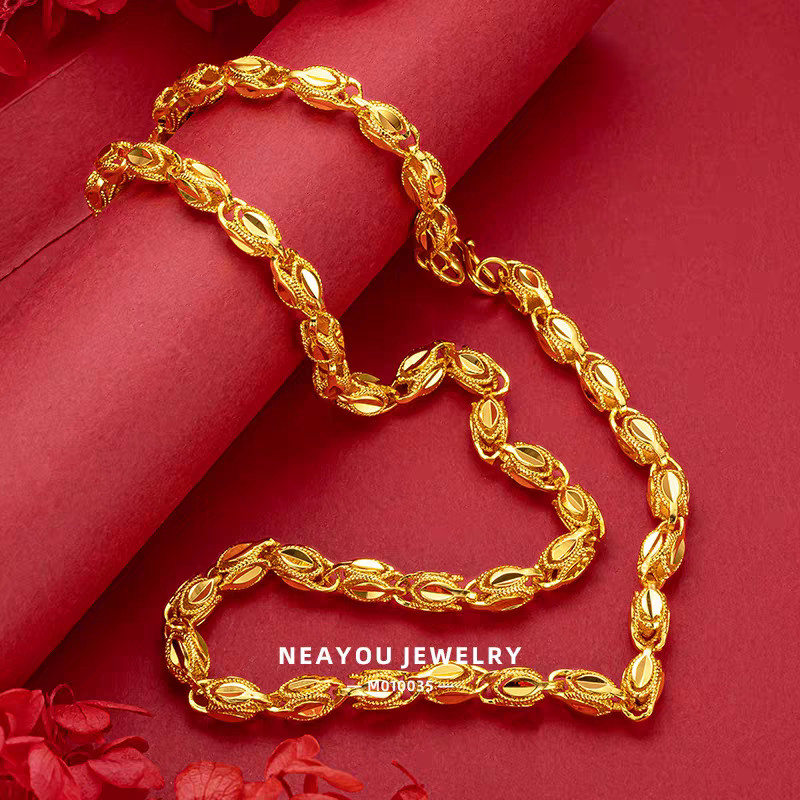 plating 48k necklace Pendant jewelry Fashion necklace girl birthday gift 