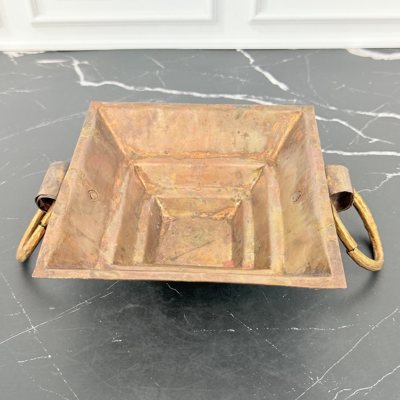 Vintage Hand Crafted Copper Havan Kund Fire Vessel 6