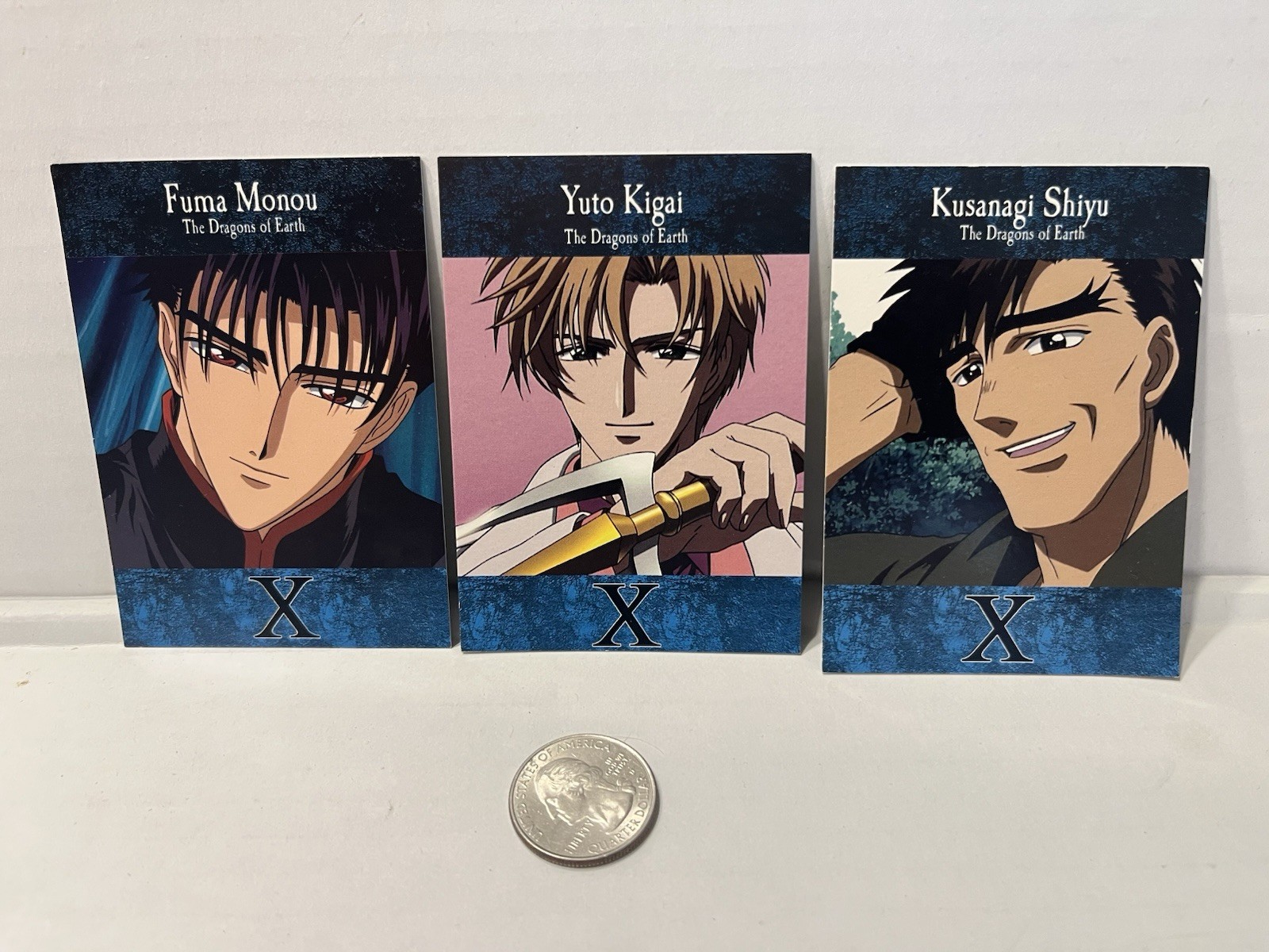 YUTO KIGAI + Fuma + Kusanagi  (X-ANIME) Promo Trading Card Lot Pioneer 2002