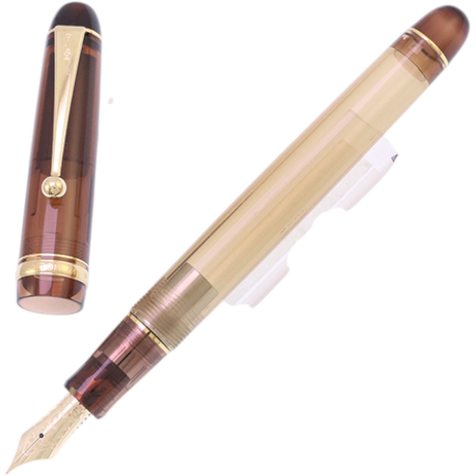 Pilot Custom 74 Shareholder Benefit 14k Fountain Pen Clear Brown F Nib 2024