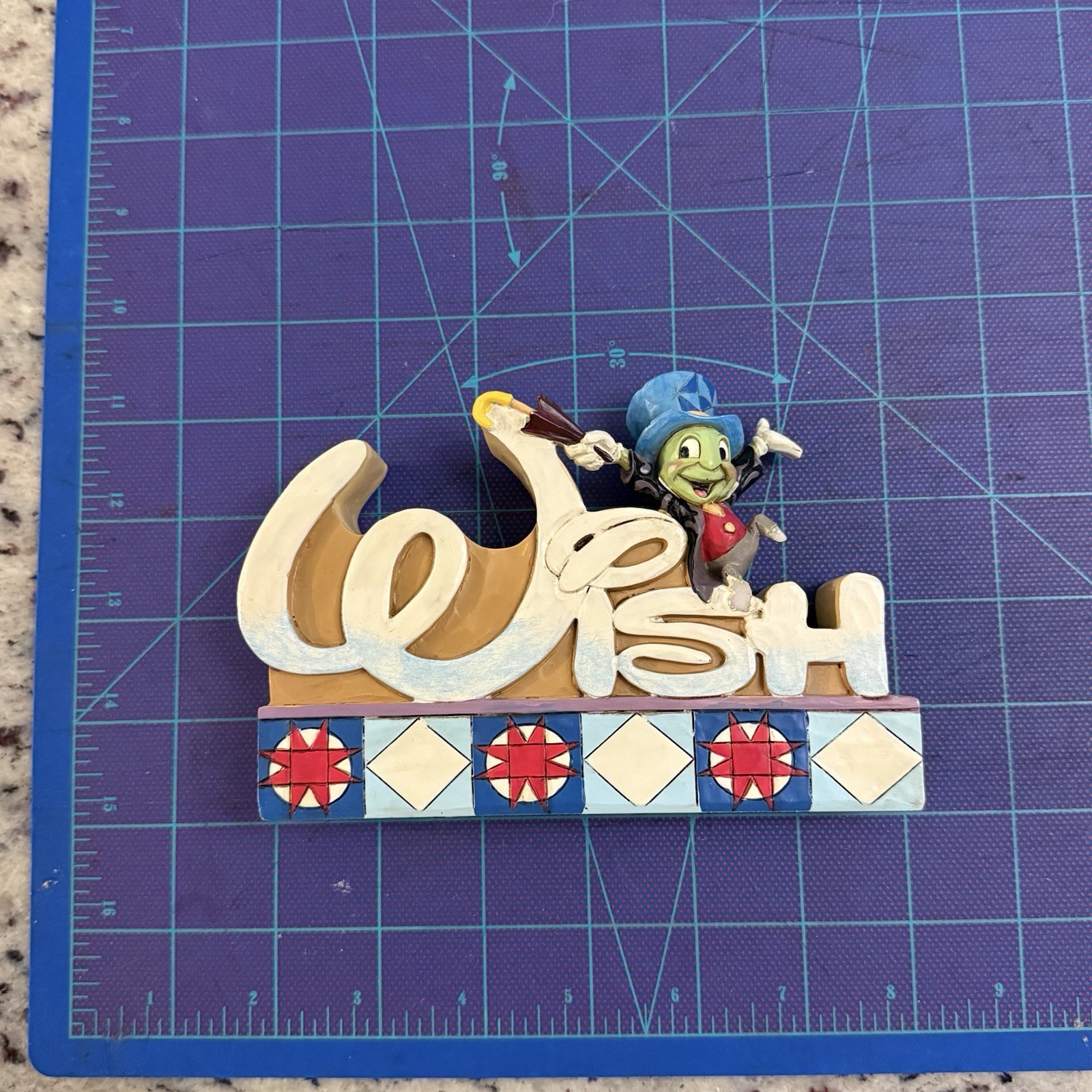 Enesco Disney Traditions Jiminy Cricket Wish Word Figurine #4032892 Decoration