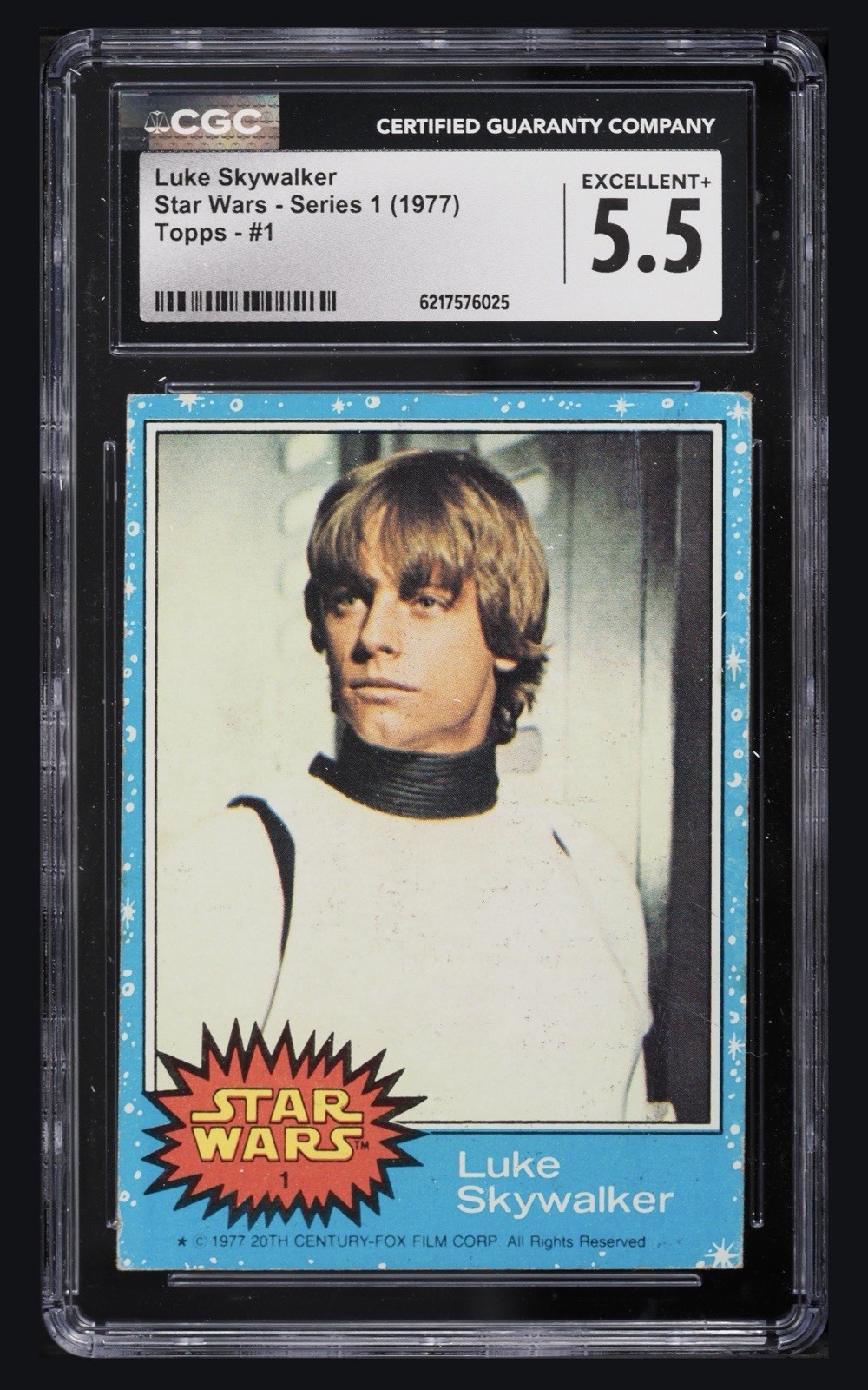 1977 Star Wars Luke Skywalker #1 CGC 5.5 Rookie RC