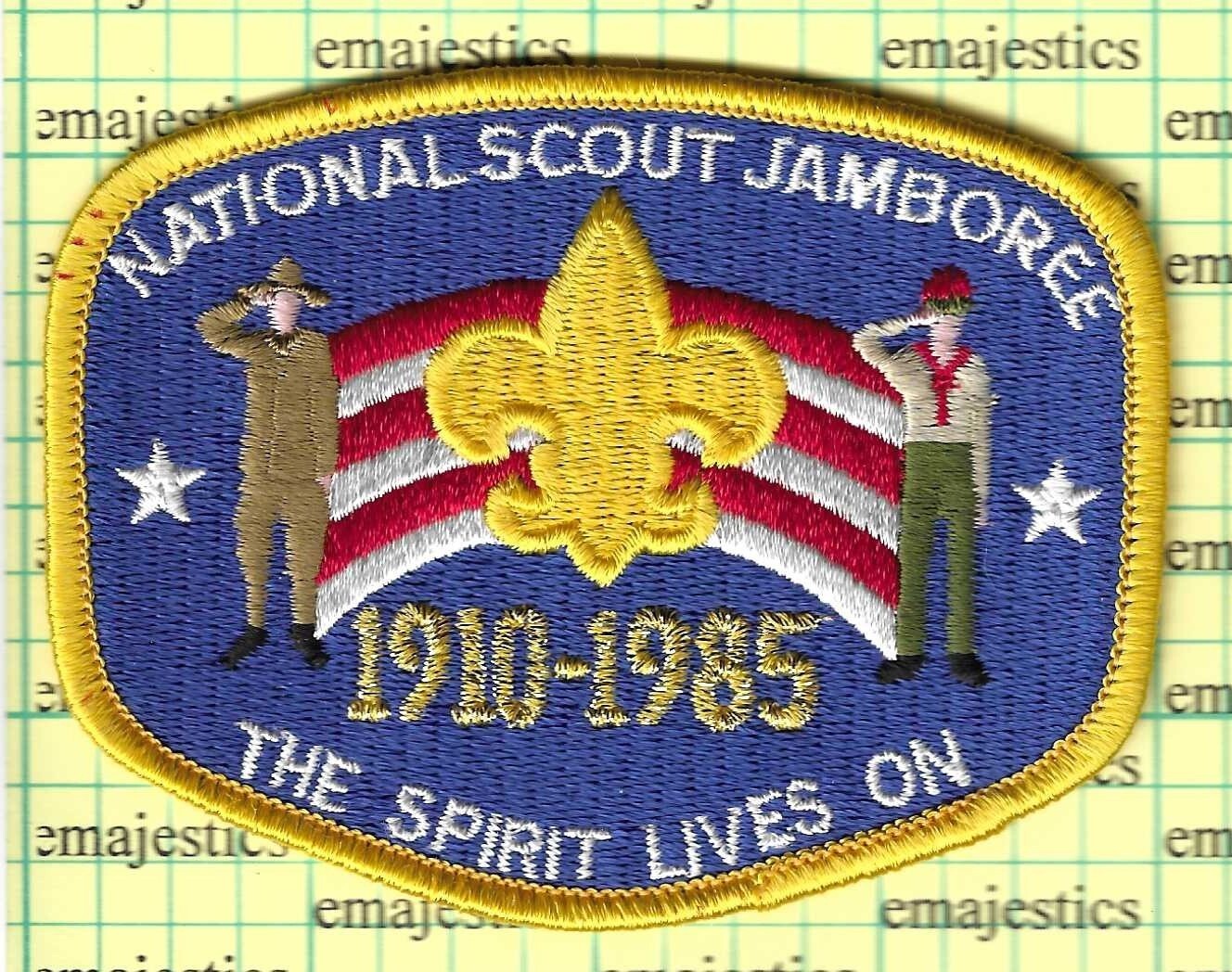 BSA 75TH 1985 NATIONAL BOY SCOUT JAMBOREE OFFICIAL PARTICIPANT PATCH
