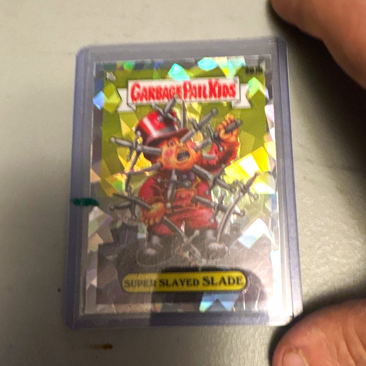 Topps 2013 Garbage Pail Kids Chrome 4a Super Slayed Slade X-Fractor Topps 2013 Garbage Pail Kids Chrome 4a Super Slayed Slade X-Fractor