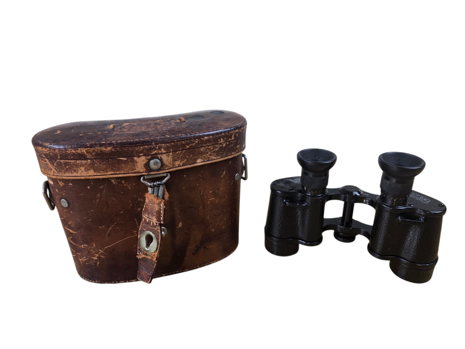 Vintage WWI Era Carl Zeiss Jena 6X Binoculars W/Case Germany