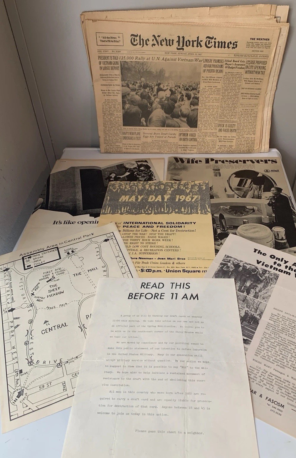 “1967 New York Times Newspaper”,map,&protest Letter RAlly “Against Vietnam War “1967 New York Times Newspaper”,map,&protest Letter RAlly “Against Vietnam War