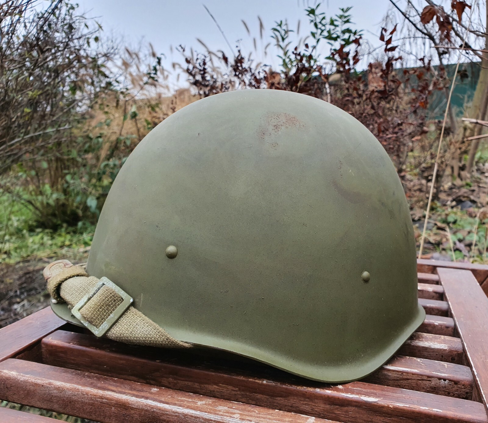 Original Steel Helmet SSh 40 WWII Russian Military Soviet Army Size 2 NEW