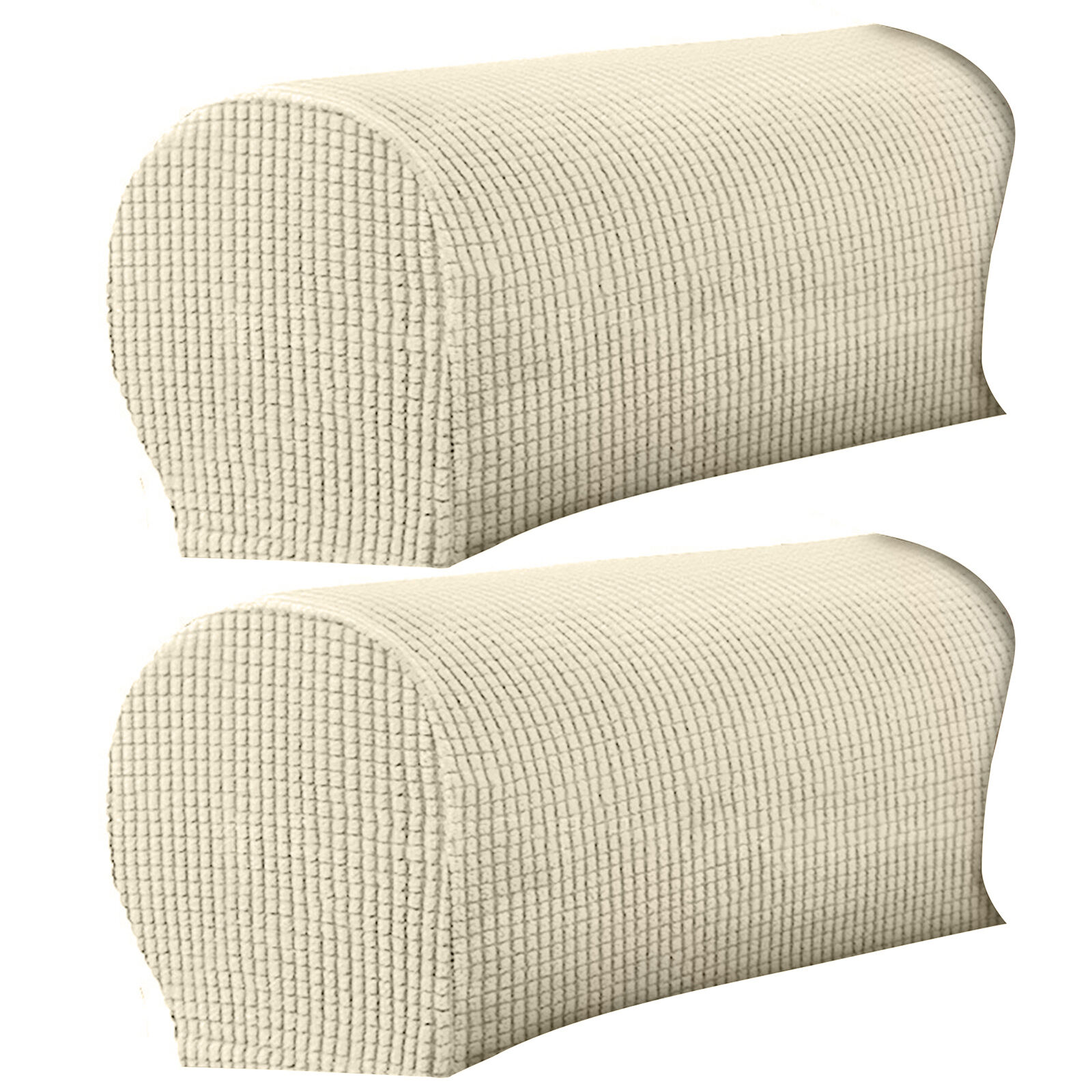 2pcs Sofa Arm Protector Washable High Elastic Nice-looking Armchair Slipcover