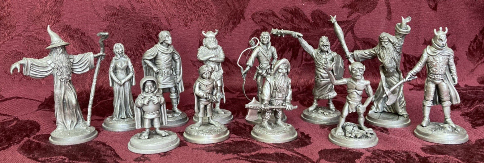 Vintage Lord of the Rings LOTR Limited Edition Pewter Figurines Elan Merch 1979 Vintage Lord of the Rings LOTR Limited Edition Pewter Figurines Elan Merch 1979