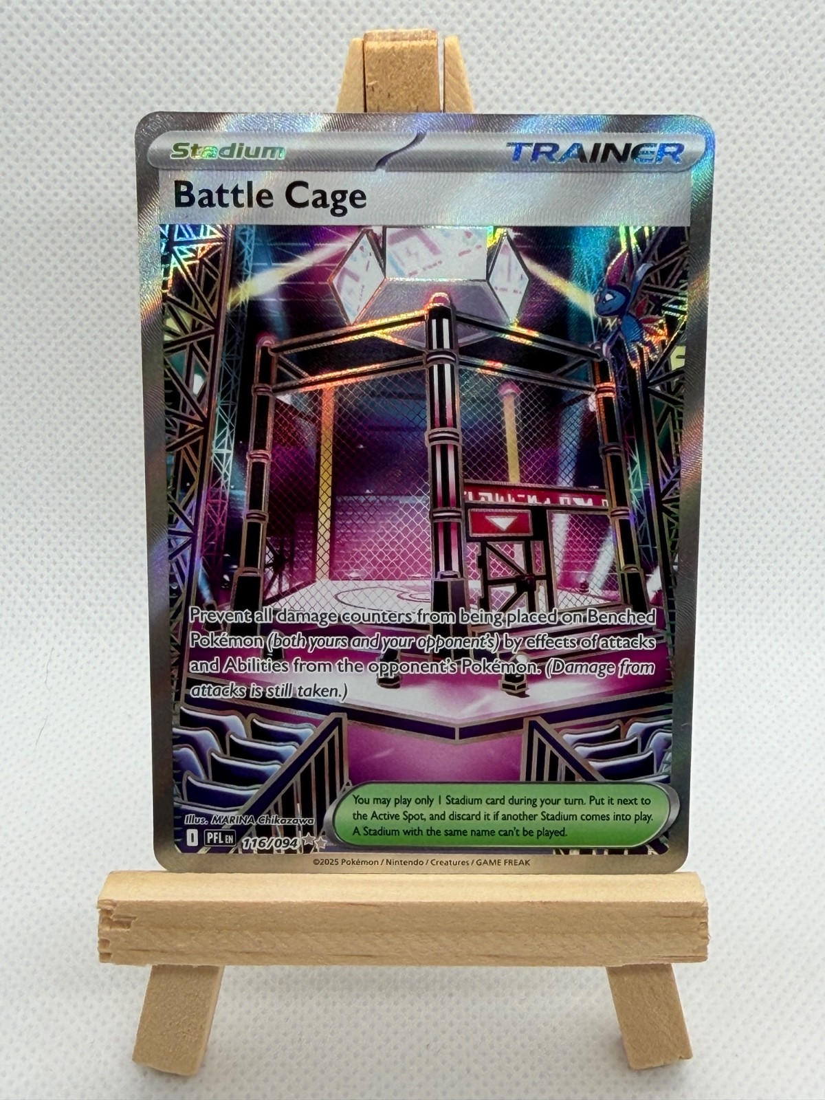 Battle Cage Holo Ultra Rare ME02: Phantasmal Flames 116/094 NM