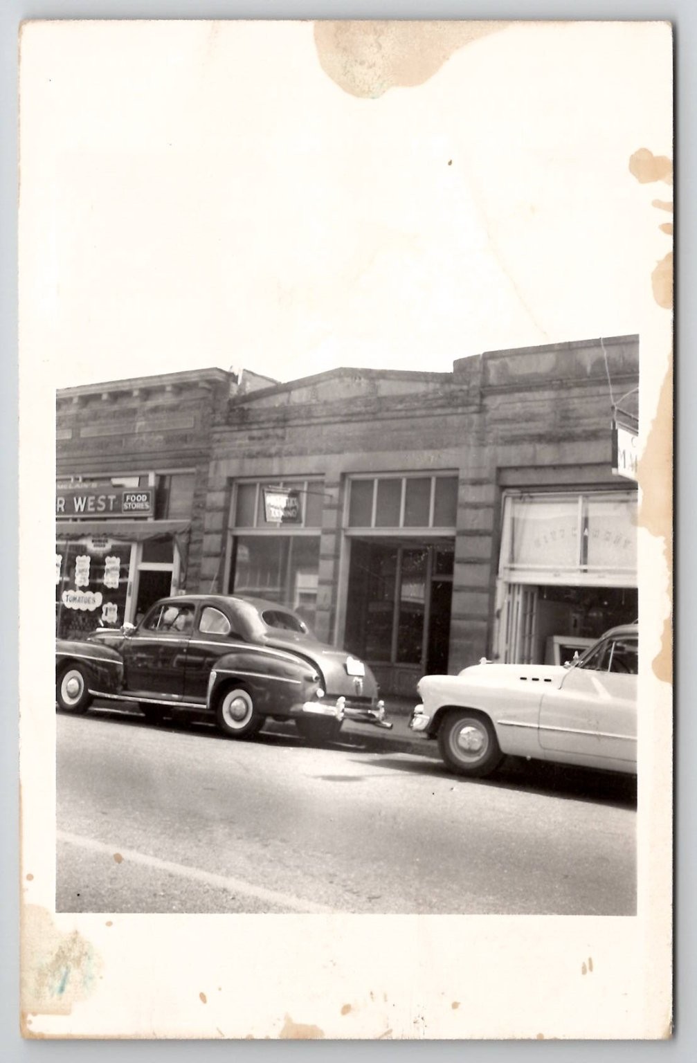 Tenino Washington RPPC Post Office McLain\'s Grocery Vintage Cars Postcard Tenino Washington RPPC Post Office McLain\'s Grocery Vintage Cars Postcard