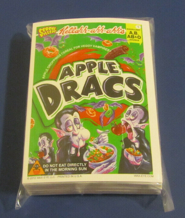 2012 WAX-EYE CEREAL KILLERS SERIES 2 LIKE WACKY PACKAGES BASE SET 1-55