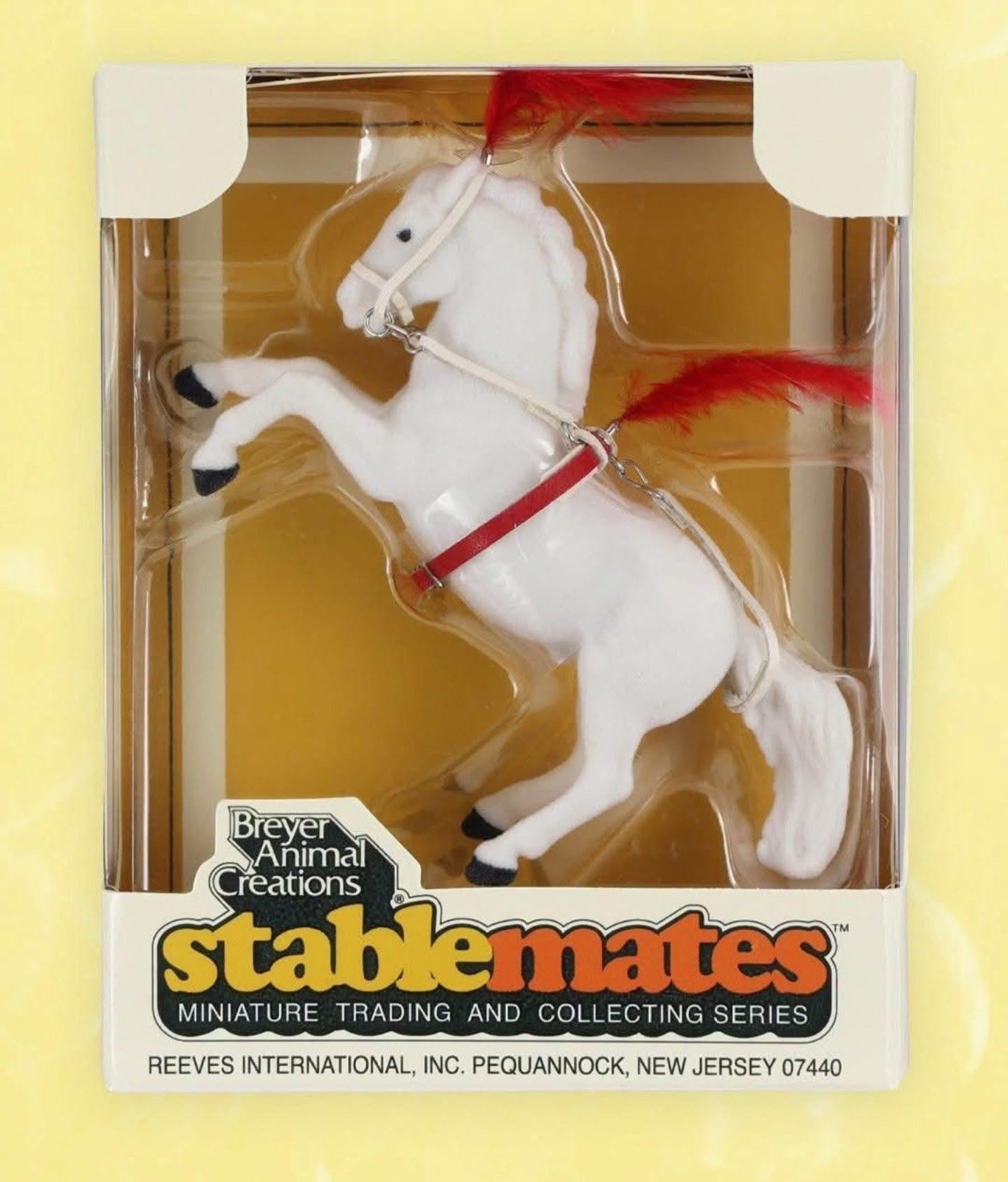 Breyer Vintage Club 2026 Stablemate SM Flocked White Circus Fighting Stallion #2
