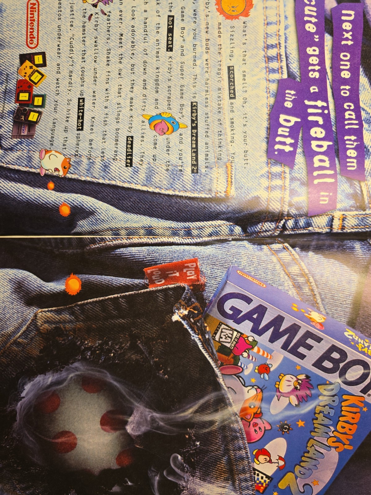 ​Rare Vintage 1994-95 Nintendo Ad Lot Super Game Boy Virtual Boy Ephemera