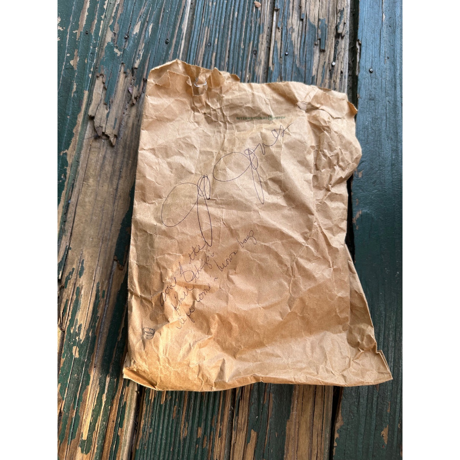 Vintage Berkeley Plantation Virginia Souvenir Rock with Handwritten Provenance