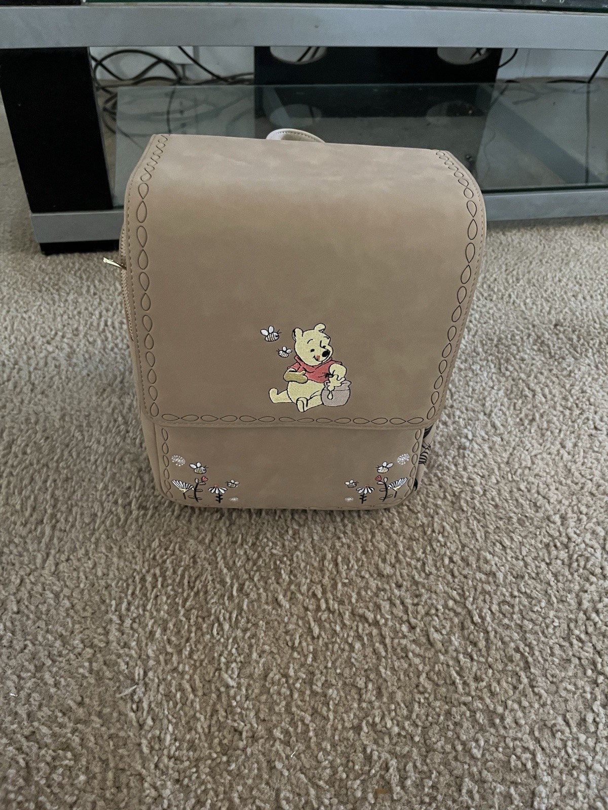Loungefly Disney Winnie the Pooh Mini Backpack Beige, Winnie the Pooh Theme