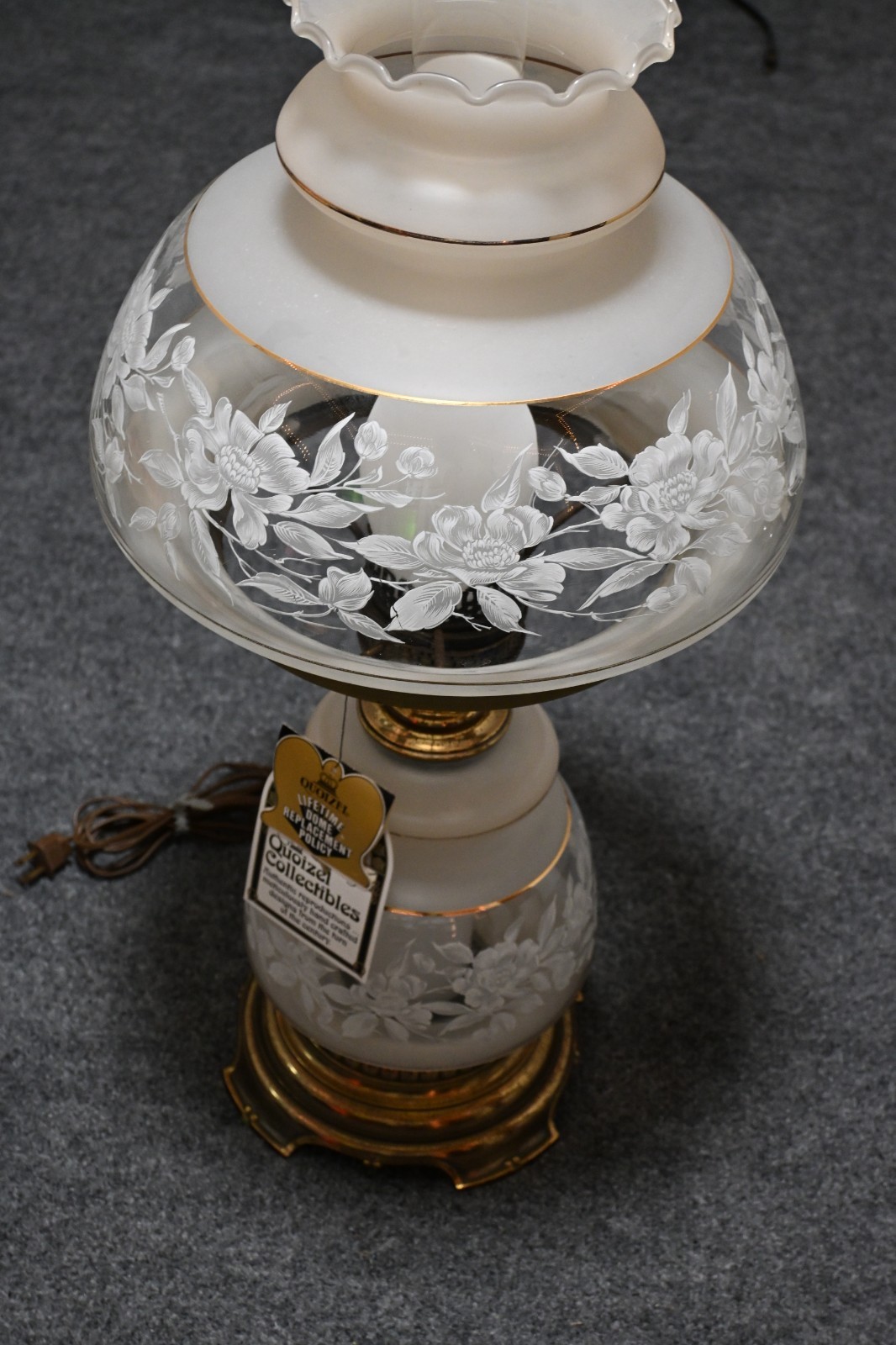 Quoizel Hurricane Table Lamp Vintage 1978 Quoizel Hurricane Table Lamp Vintage 1978