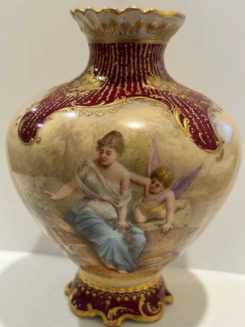 Sherz Germany 25861 Royal Viena Style Vase 4.8\ Sherz Germany 25861 Royal Viena Style Vase 4.8\