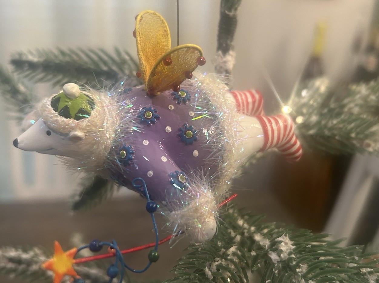 Dept  56 Patience Brewster Krinkles Polar Bear Fairy Ornament Rare