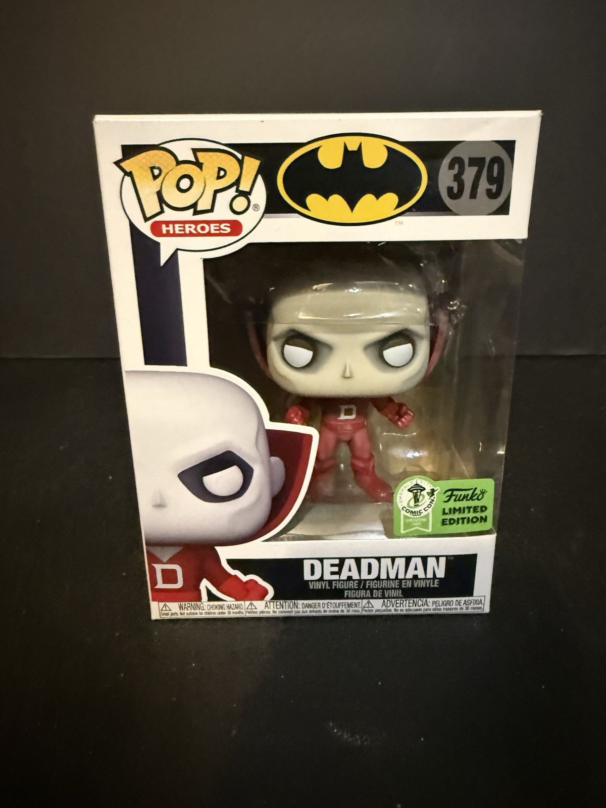 FUNKO POP  DEADMAN 379 EMERALD CITY COMIC CON 2021 POP HEROES L02