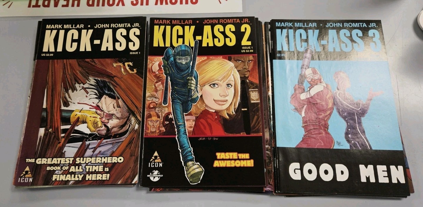 Kick-Ass #1-8 - Icon Comics 2008 (1st App Key) + Vol 2, Vol 3 Complete 23 Comics