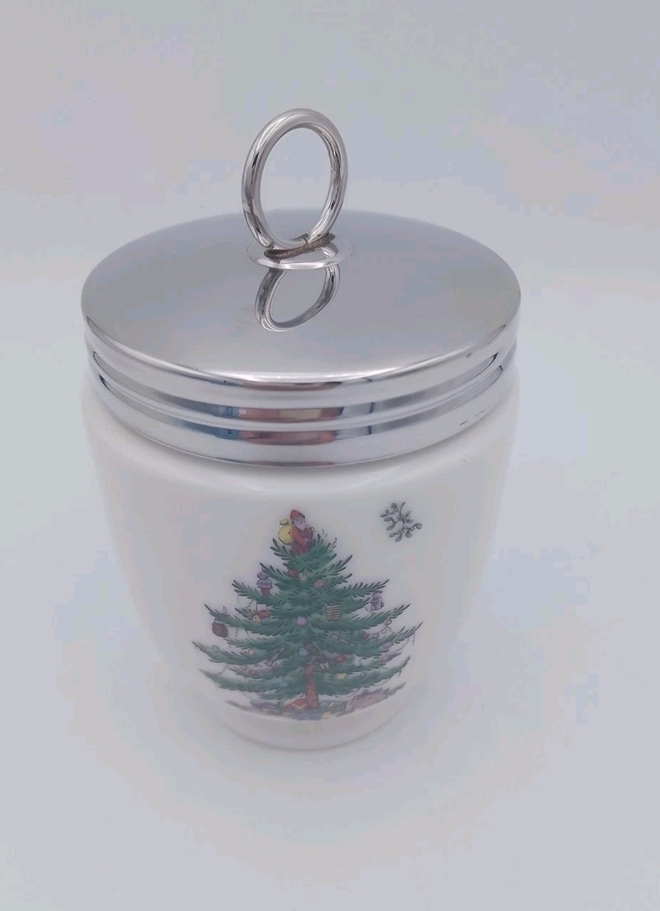 SPODE Christmas Tree King Size EGG CODDLER Very Good Condition Rare