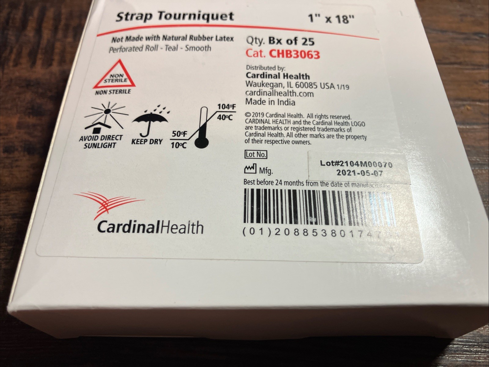 New CardinalHealth CHB Strap Tourniquet Pack CHB3063 - 25 Pack, 1\ New CardinalHealth CHB Strap Tourniquet Pack CHB3063 - 25 Pack, 1\
