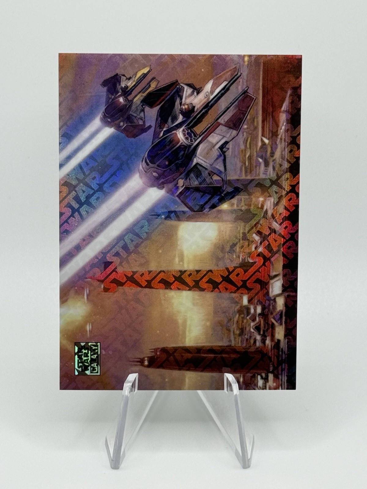 2025 Topps Star Wars Galaxy ETA-2 Actis-Class Interceptor Logofractor /77 #46
