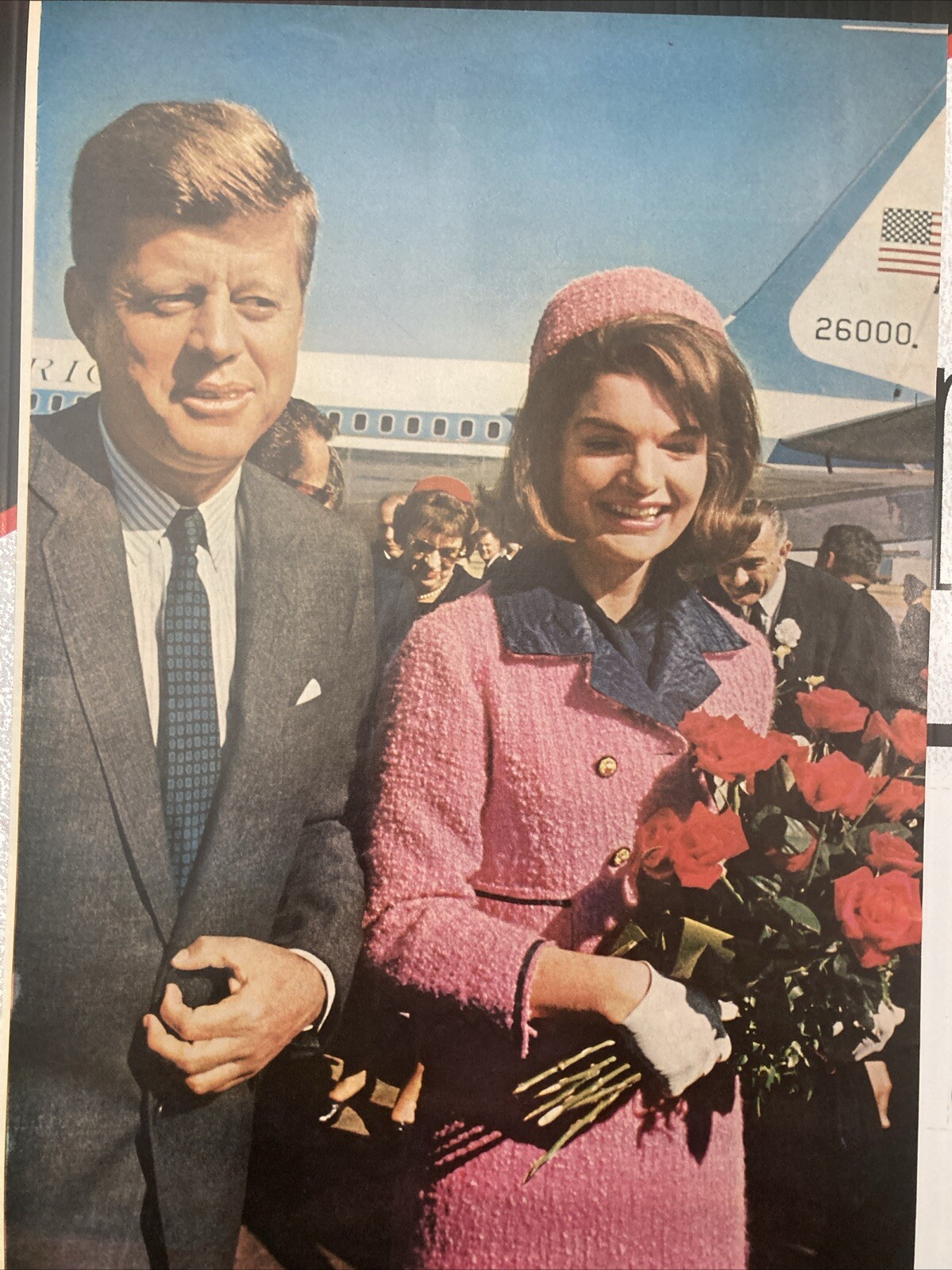 Vintage 1962 Magazine Photo JFK President Kennedy & Jackie Kennedy 9.5X 13.5 Vintage 1962 Magazine Photo JFK President Kennedy & Jackie Kennedy 9.5X 13.5