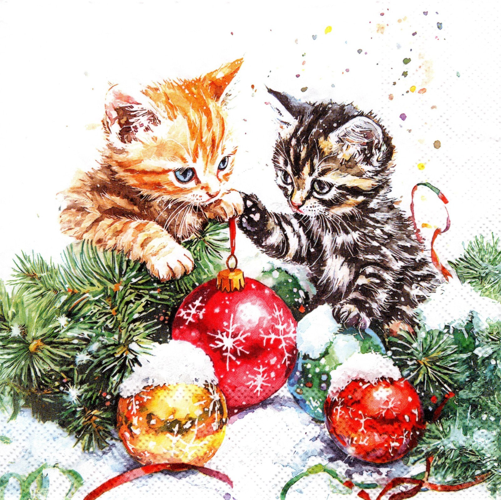 Full package of (20) Paper Lunch/Party Napkins - Adorable Kittens ornaments