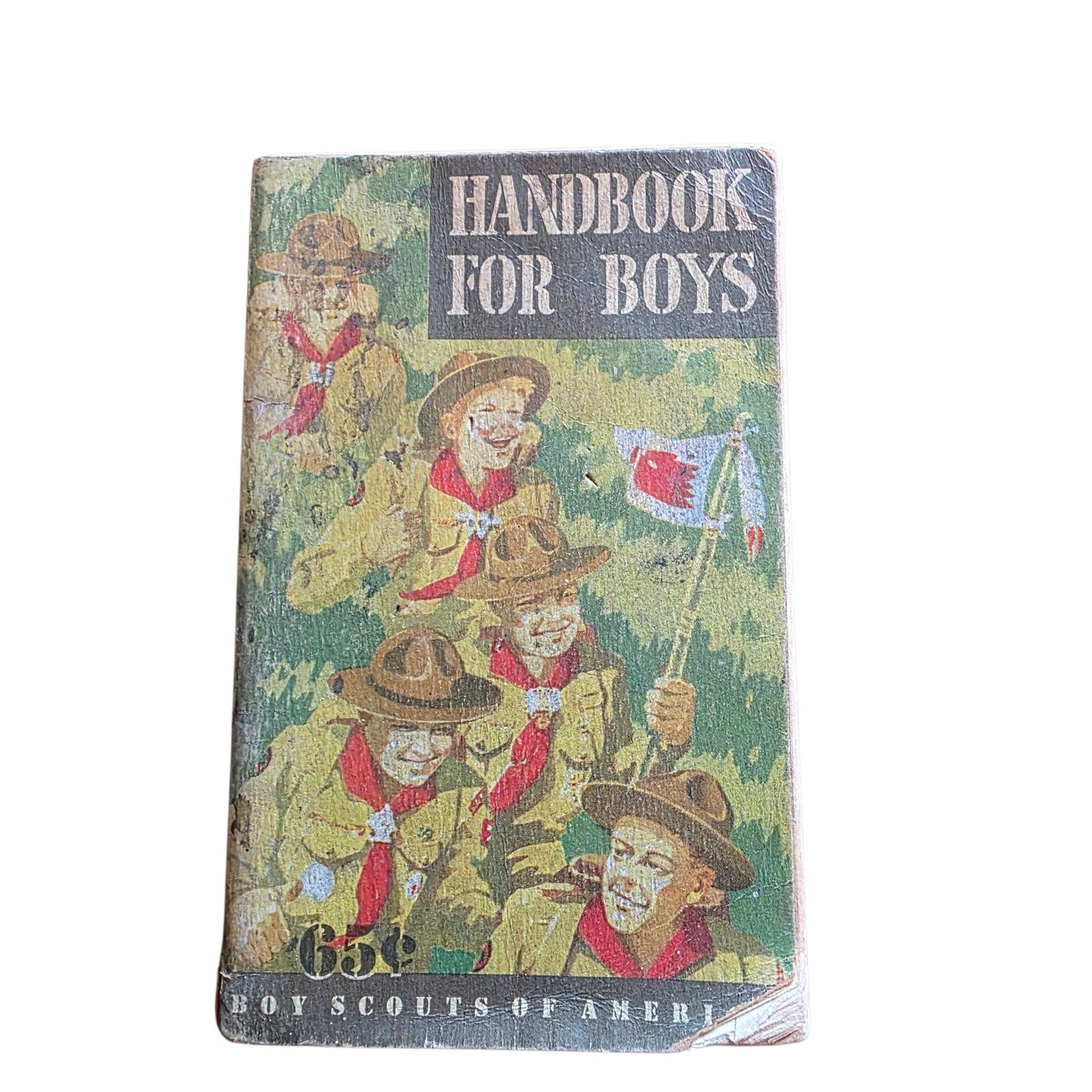 Vintage 1948 Boy Scouts of America Handbook for Boys 5th Edition 1st Print 65c