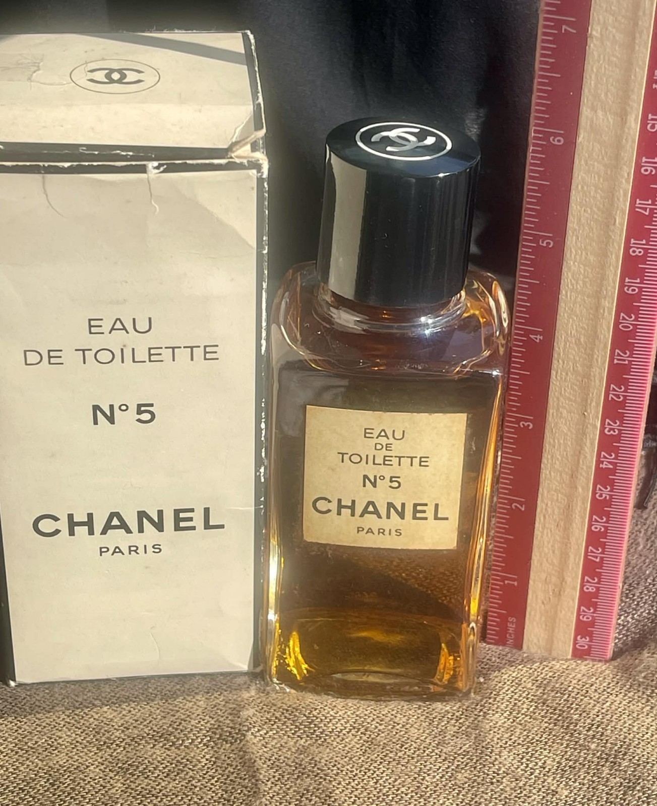 Vintage Chanel No. 5 Eau de Toilette 8 Oz Antique From Paris Full Bottle 5.5\