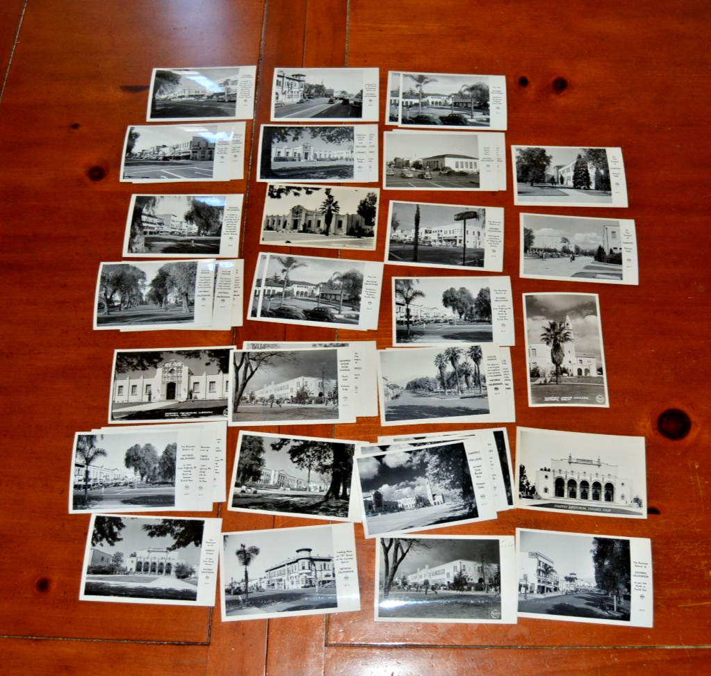 40 Frasher Foto RPPC Postcards Ontario Upland California 1940s Vintage Views